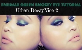 EMERALD GREEN SMOKEY EYE TUTORIAL!!!!