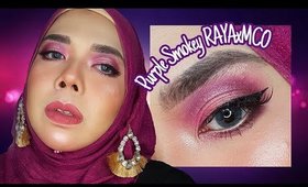 Guna produk Watsons & Guardian Malaysia - Purple Raya Makeup (FULL TUTORIAL)