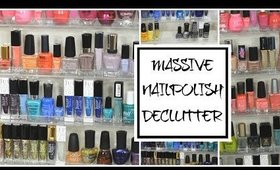 Massive Nailpolish Declutter Vlog