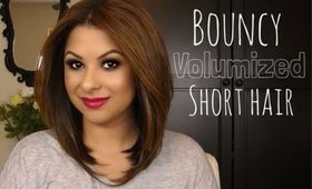 Bouncy Volumized Short Hair