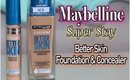 Maybelline Super Stay Better Skin Foundation / Concealer - Review & Demo