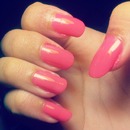 Pink Nails.