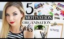 5 Organisation & Motivation Hacks