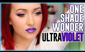 ONE SHADE WONDER- One Color Makeup Challenge! | Monochromatic ULTRA VIOLET Chit Chat GRWM