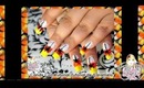 Halloween Candy Corn Nail Art Tutorial/Unas ParaHalloween*requested*