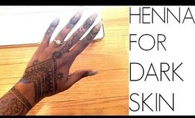 Safe Natural Henna Alternative For Dark Skin Using Jagua Ink