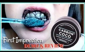 Carbon Coco Teeth Whitening First Impression Demo & Review
