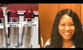 Maybelline Color Sensational Lipsticks Plum Collection Review and Swatches
