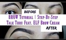 START TO FINISH BROW Tutorial | Feat. NEW ELF Brow Cream!!! #MarchMadness