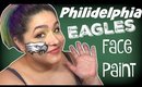 Philidelphia Eagles Logo Face Paint Tutorial (NoBlandMakeup)