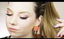 Get Ready With Me - Fiery Orange Make Up | BENEFIT, MAYBELLINE, MAC MAKEUP (GRWM)