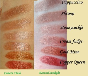 w7 has a set available known as "The Nudes" available here: http://tinyurl.com/w7nudelippy - for £6, that's £1 a lipstick.
These are swatches I made of each shade, both in natural light and under flash light.  I'll try and get used to this site to write a review.