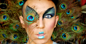 This is A Peacock Look I did for a Contest on Facebook.