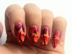 Check out http://glamourandnails.blogspot.co.uk/2013/08/sunset-nails.html for more details!
