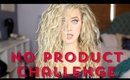 NO PRODUCT CURLY HAIR CHALLENGE?! | India Batson