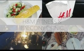 H&M Fitness & Balcony Picnic | #JessicaVlogsJuly