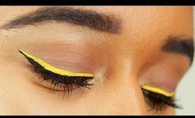 How to SLAY Bright NEON WINGED EYELINER - A Simple and Easy Tutorial | OffbeatLook