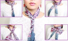 10 Ways to Tie A Neck Scarf IN 5 MINUTES!