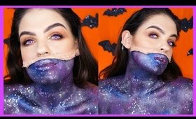 Half Galaxy Halloween Makeup