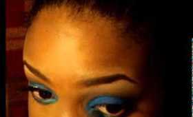 BRIGHT BLUE smokey eyeshadow tutorial