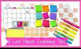 8 Last Minute Cramming Tips!