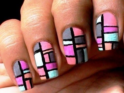 How to DIY Two Tone Nails. Nail Art done easy! - YouTube