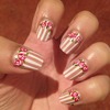 vintage floral nails
