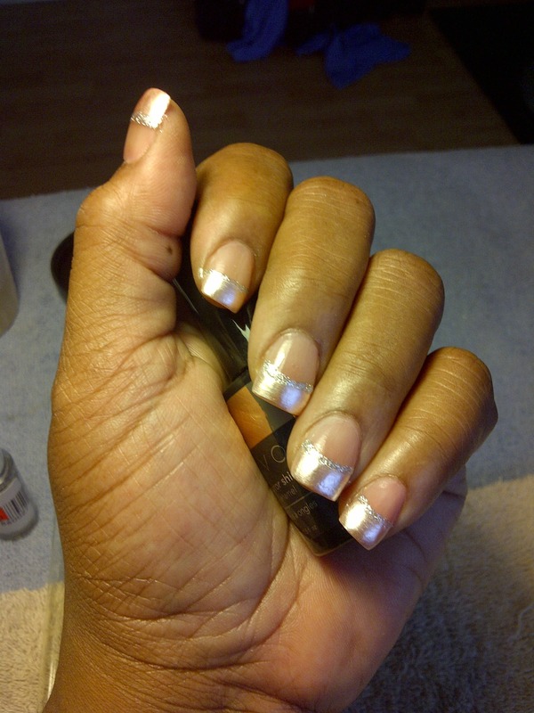 Pearl polish Acrylic nails Felicia C.'s (nailsplushair) Photo