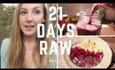 21 Days Raw: Day 2 | Chill day + My history with food + WHAT I EAT RAW VEGAN