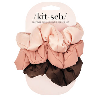 Kitsch Recycled Fabric Puffy Cloud Scrunchies Set