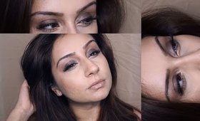 EASY Smokey eye || Makeup for brown olive tanned pigmented rosacea skin || Makeup With Raji