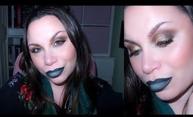 St. Patrick's Day Week Day 5 | Naked Palette Gold Eyes & Green Lips Make-Up Tutorial