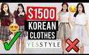 $1500 OF KOREAN CLOTHES Try-On HAUL from YESSTYLE