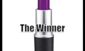 Mac Heroine Lipstick Giveaway Winner