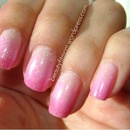 Pink gradient nails