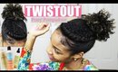 Natural Hair Twist Out Hairstyles| Flat Twist Ponytail