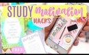 BEST STUDY MOTIVATION HACKS & FREE PRINTABLES | WANT TO STUDY!!! | Paris & Roxy