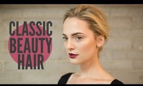 Classic Hair Chignon Paired with Classic Makeup