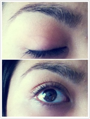 this is all natural . eyebrows waxed