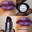 Cyber (deep purplish plum lipstick)