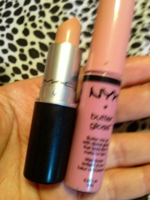 Both together are beautiful , Myth by Mac and eclair by NYX 