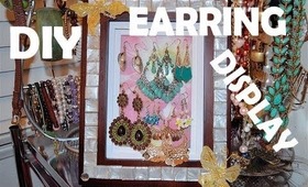 ✿ DIY EARRING DISPLAY ORGANIZER ✿