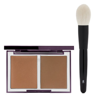 The First Edition F3 Powder Brush + Free The Radiance Boosting Face Palette Satin Bronze