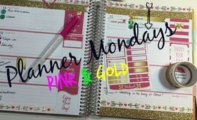 Planner Mondays Pink and Gold (PoshLifeDiaries)