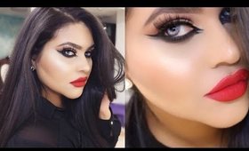 Arab Double Winged Liner + Bold lips Tutorial 2015