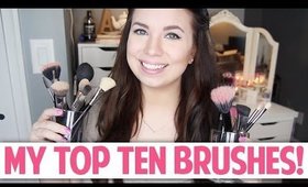 My Top 10 Favorite Brushes (&& Affordable Dupes)