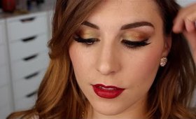 Holiday Tutorial with Makeup Geek Foiled Shadows | Bailey B.