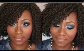 TUTORIAL: BLUE SMOKEY EYES AND NUDE LIPS