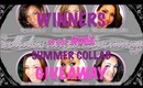 WINNERS of our HUGE SUMMER COLLAB GIVEAWAY!!!