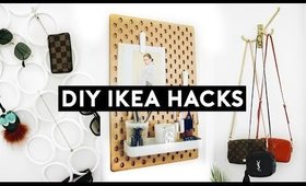 10 DIY IKEA HACKS! Affordable + Simple Organization Room Decor Ideas! (2018) | Nastazsa
